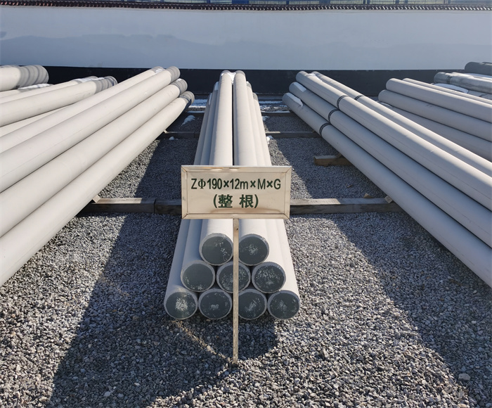 港口镇190×12米钢筋混凝土水泥电线杆